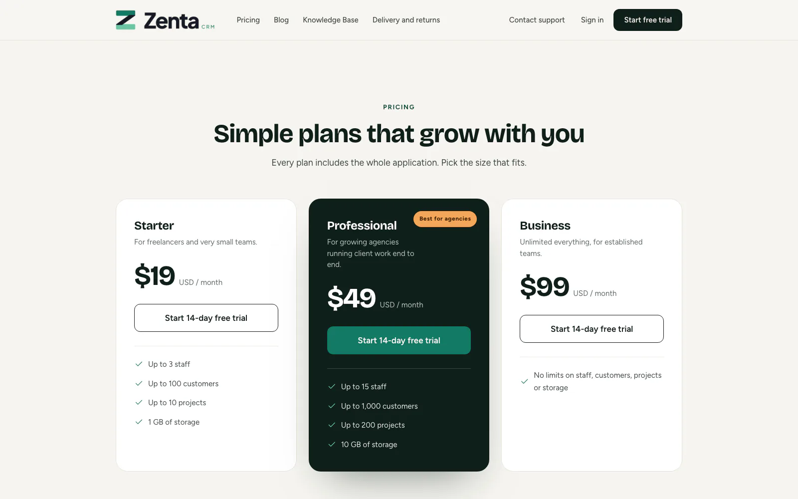 Pricing, on the platform's own site only.